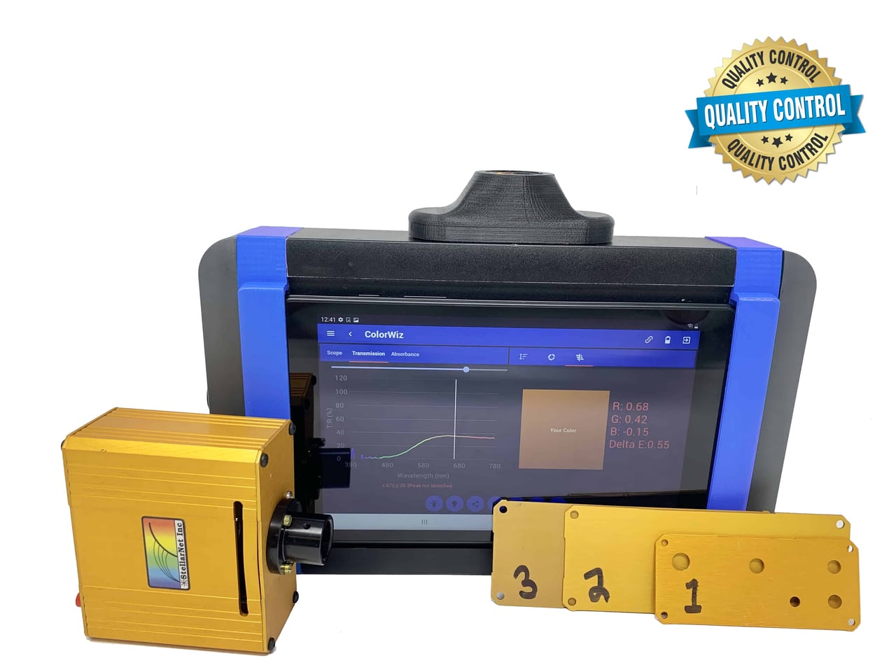 Colorimeter-QC-for-dE-Anodized-Gold-Panels