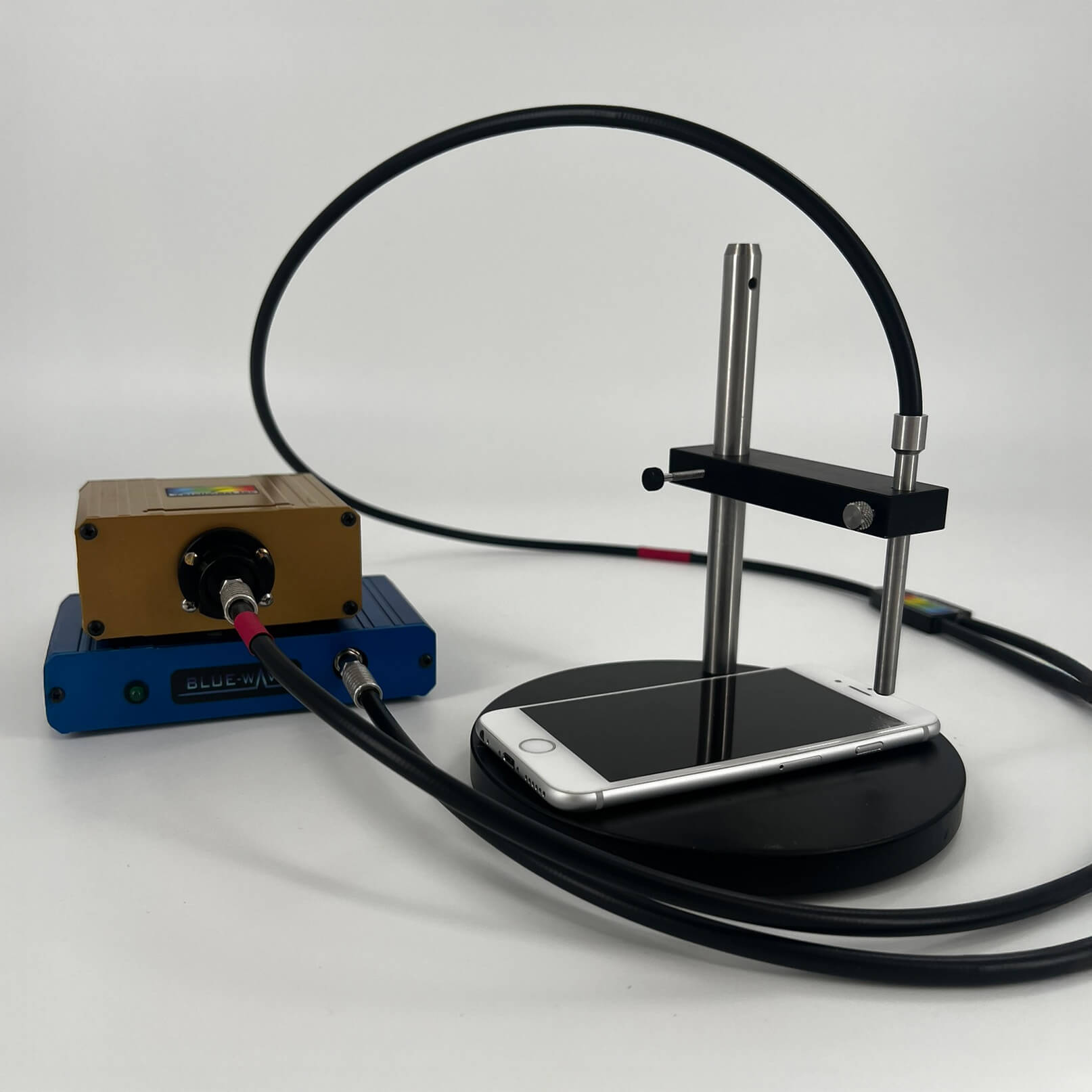 Thin film metrology system for display technology measurement, optical characterization, and non-contact measurement of OLED, LCD, MicroLED, transparent conductive oxide (ITO), color filters, and display coatings.