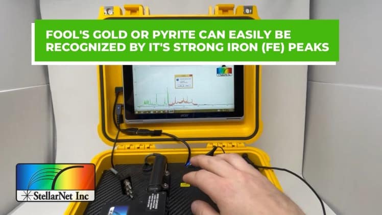 Fool's Gold has recognizable Iron(Fe) emission lines