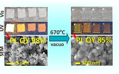 Highly Luminescent Transparent Cs2AgxNa1–xBiyIn1–yCl6 Perovskite Films Produced by Single-Source Vacuum Deposition