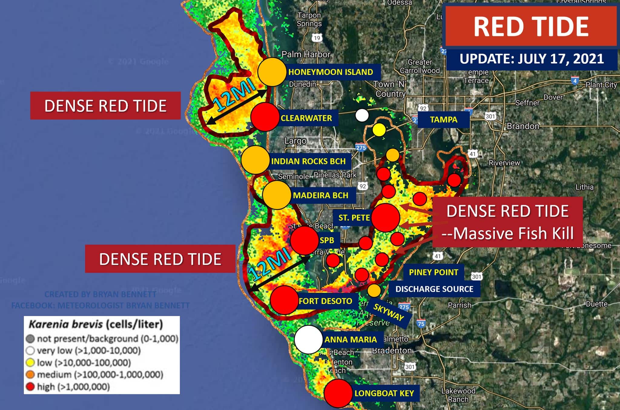 Piney Point Update Catastrophic Red Tide in Tampa Bay Water Quality