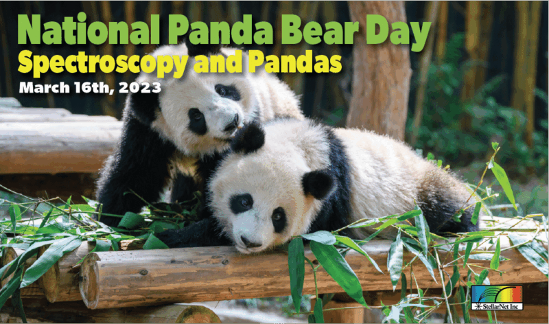 National Panda Bear Day – A Spectroscopy Pandamonium