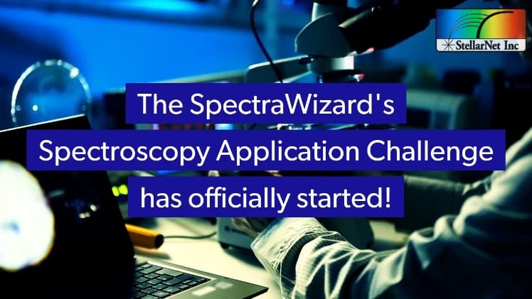 The SpectraWizard’s Spectroscopy Application Challenge has Officially Started